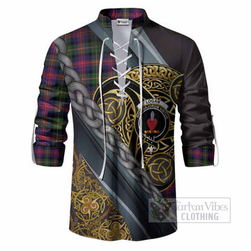 Logan Tartan Crest Ghillie Shirt Scottish Triskele Celtic
