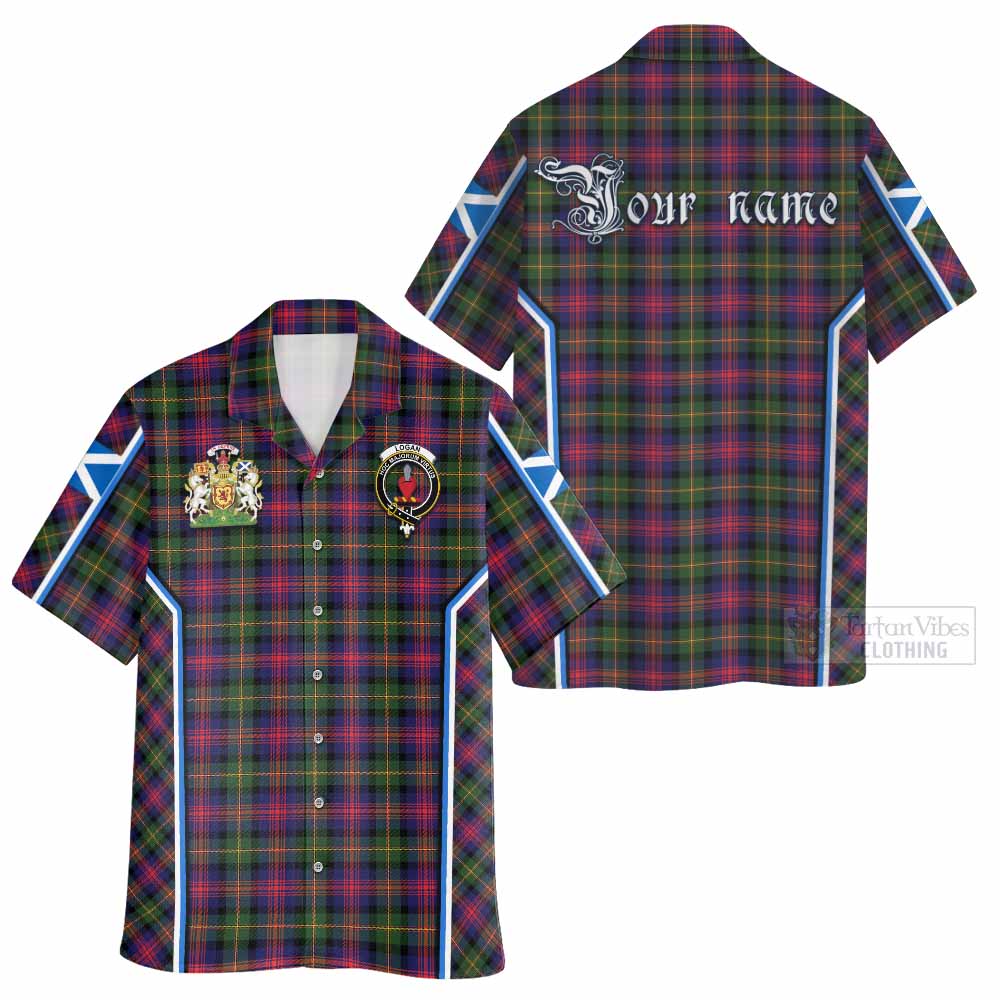Logan Tartan Crest Hawaiian Shirt Scotland Coat of Arm Flag Style - Tartan Vibes Clothing