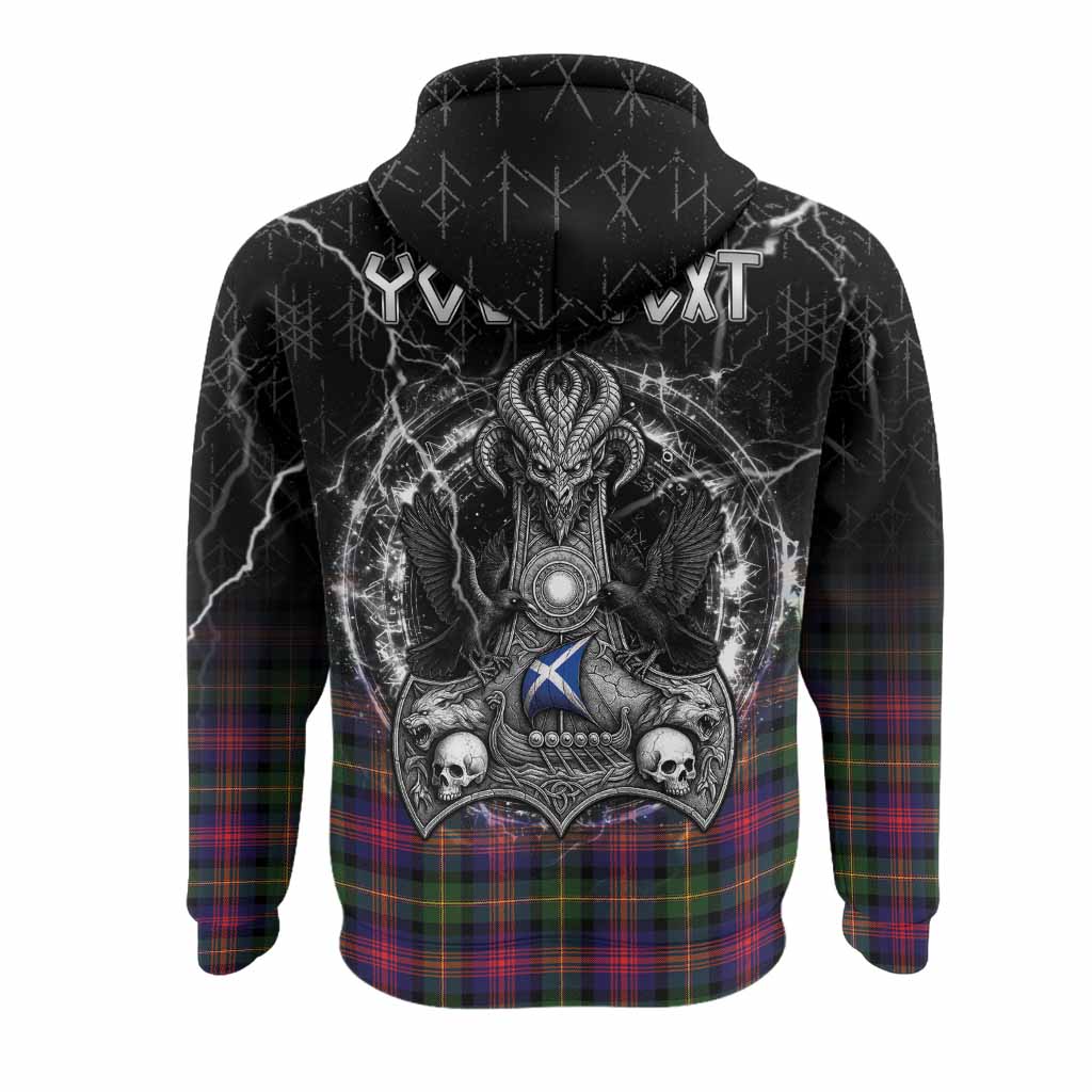 Logan Tartan Crest Hoodie Celtic Odin's Raven Legacy