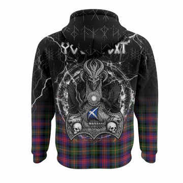 Logan Tartan Crest Hoodie Celtic Odin's Raven Legacy