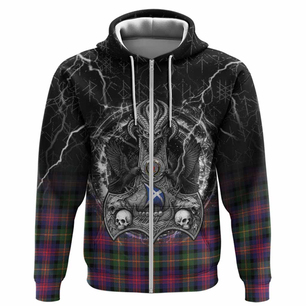 Logan Tartan Crest Hoodie Celtic Odin's Raven Legacy