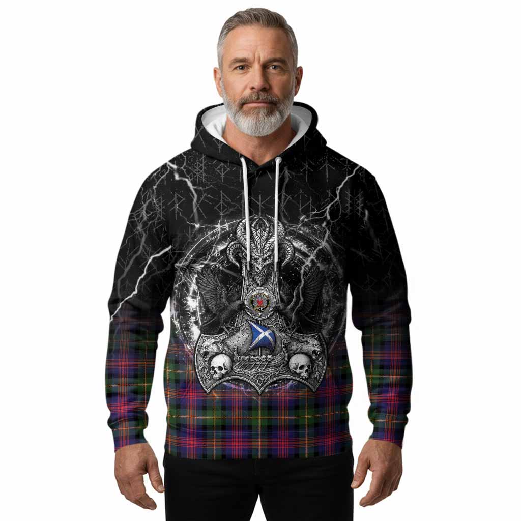 Logan Tartan Crest Hoodie Celtic Odin's Raven Legacy