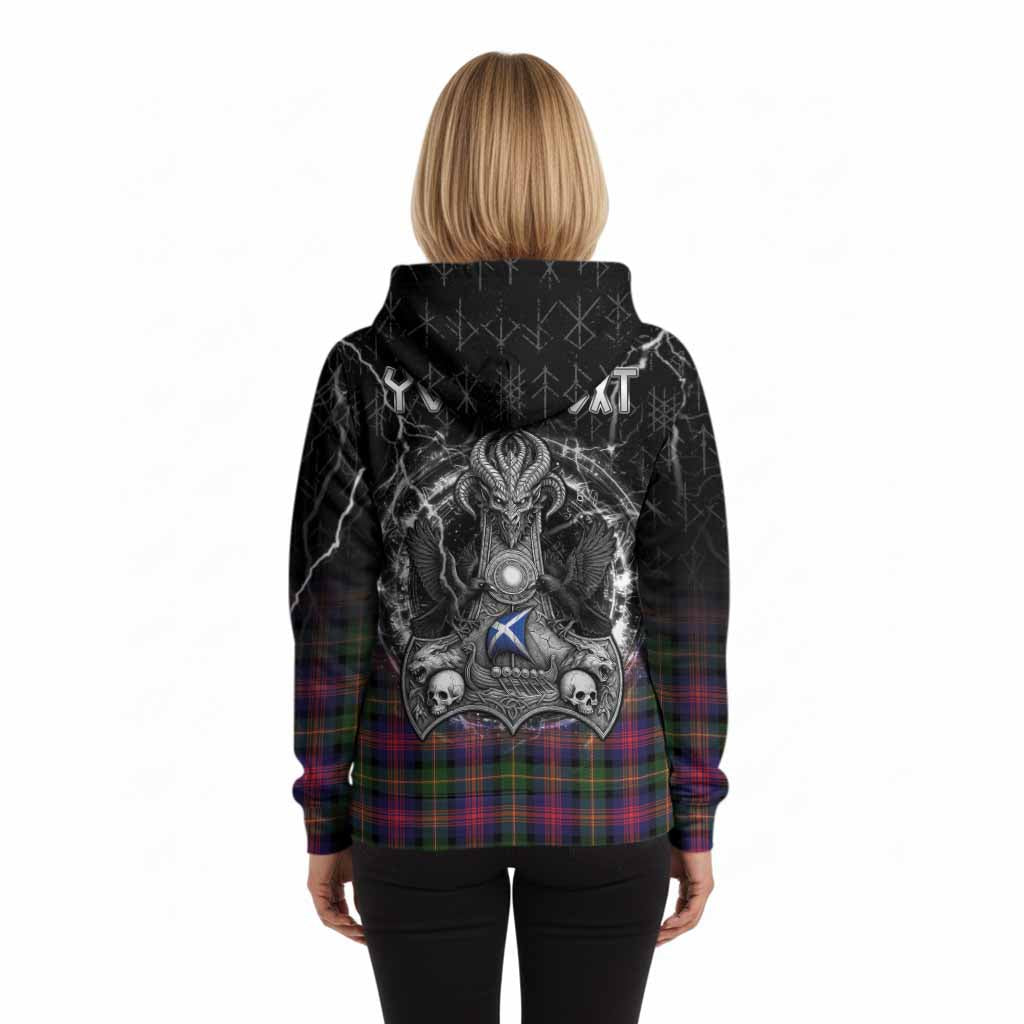 Logan Tartan Crest Hoodie Celtic Odin's Raven Legacy