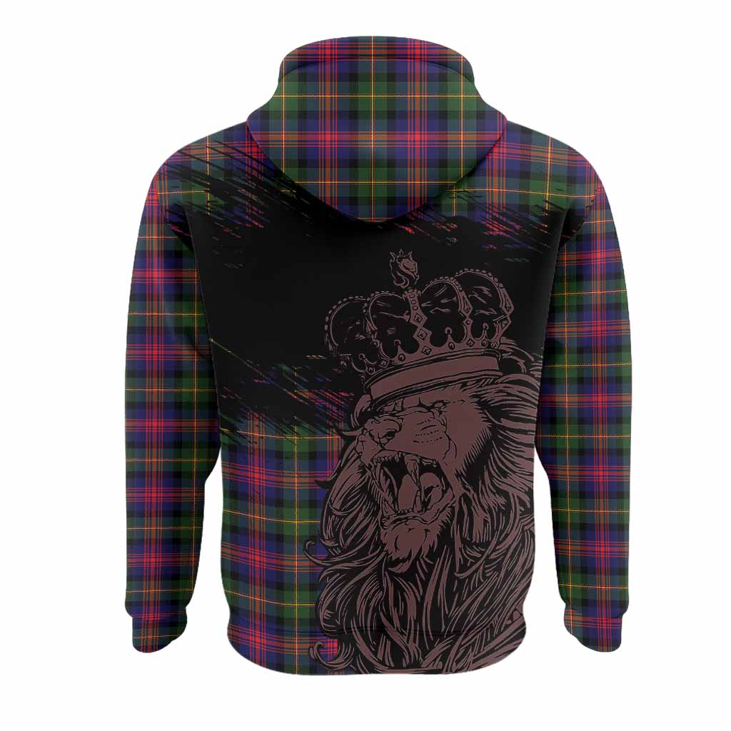 Logan Tartan Crest Hoodie Crowned Lion Heritage Style