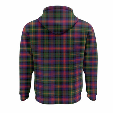 Logan Tartan Crest Hoodie Ferocious Lion Style