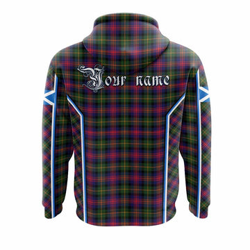 Logan Tartan Crest Hoodie Scotland Coat of Arm Flag Style