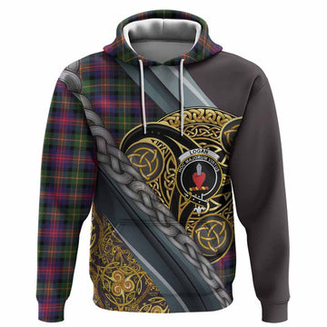 Logan Tartan Crest Hoodie Scottish Triskele Celtic