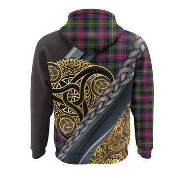 Logan Tartan Crest Hoodie Scottish Triskele Celtic