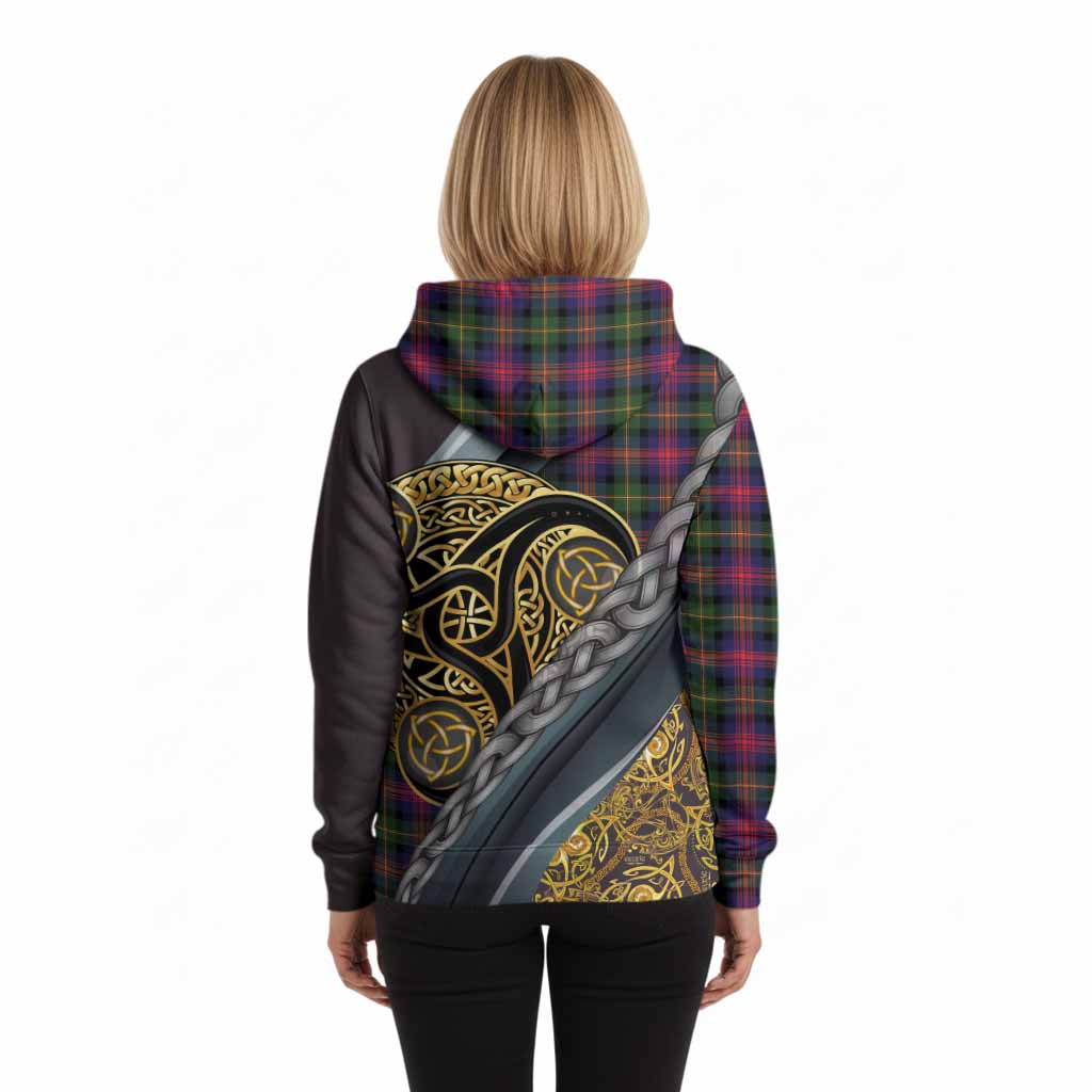 Logan Tartan Crest Hoodie Scottish Triskele Celtic