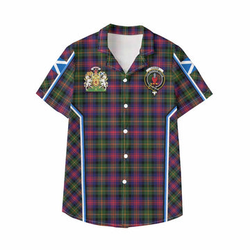 Logan Tartan Crest Kid Hawaiian Shirt Scotland Coat of Arm Flag Style - Tartan Vibes Clothing