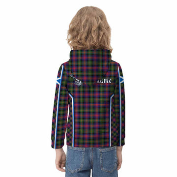 Logan Tartan Crest Kid Hoodie Scotland Coat of Arm Flag Style - Tartan Vibes Clothing