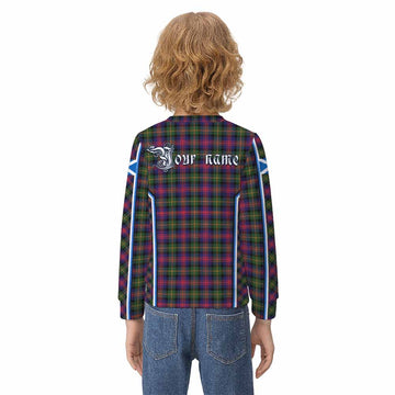 Logan Tartan Crest Kid Knitted Sweatshirt Scotland Coat of Arm Flag Style - Tartan Vibes Clothing