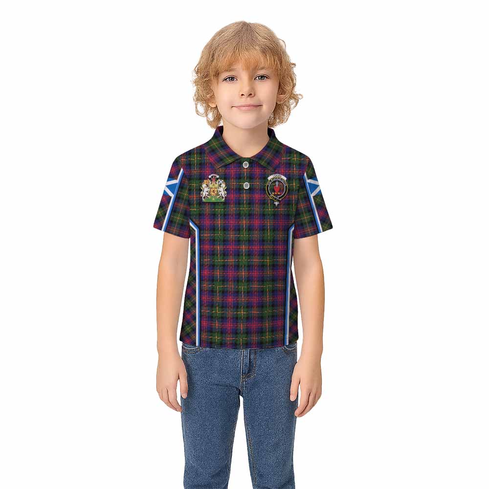 Logan Tartan Crest Kid Polo Shirt Scotland Coat of Arm Flag Style - Tartan Vibes Clothing