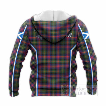 Logan Tartan Crest Knitted Hoodie Scotland Coat of Arm Flag Style - Tartan Vibes Clothing