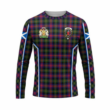 Logan Tartan Crest Long Sleeve T-Shirt Scotland Coat of Arm Flag Style - Tartan Vibes Clothing
