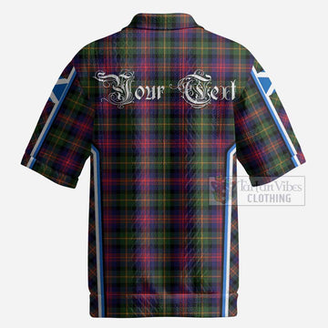 Logan Tartan Crest Men’s Polo Sweater Top Scotland Coat of Arm Flag Style
