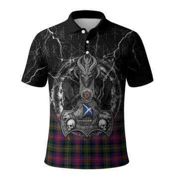 Logan Tartan Crest Polo Shirt Celtic Odin's Raven Legacy