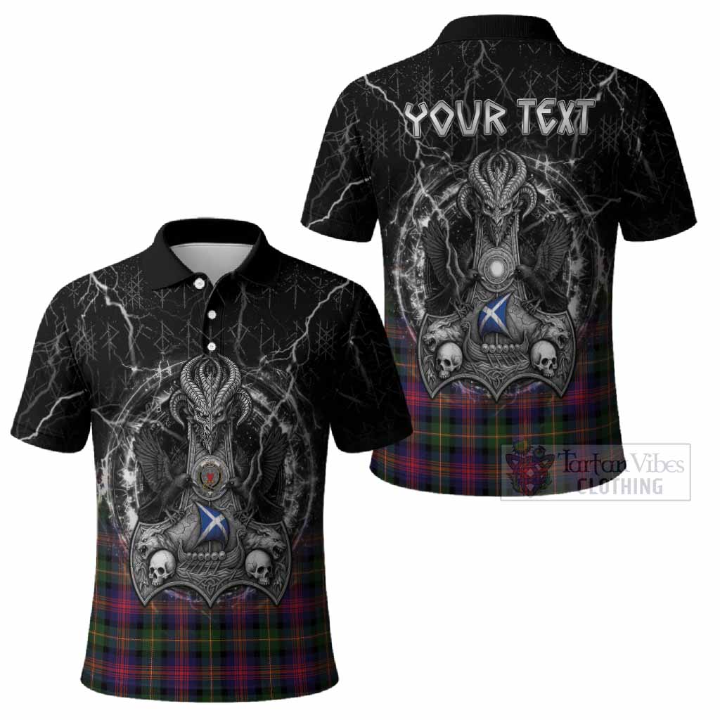 Logan Tartan Crest Polo Shirt Celtic Odin's Raven Legacy
