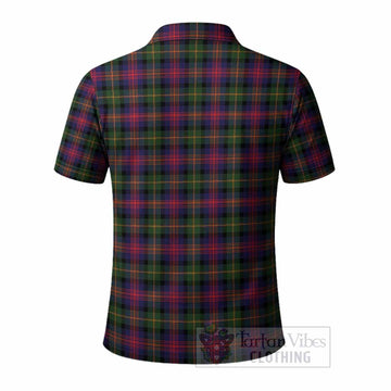 Logan Tartan Crest Polo Shirt Ferocious Lion Style