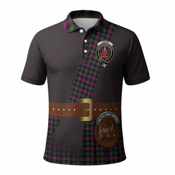 Logan Tartan Crest Polo Shirt Kilt Costume Style