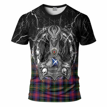 Logan Tartan Crest T-Shirt Celtic Odin's Raven Legacy