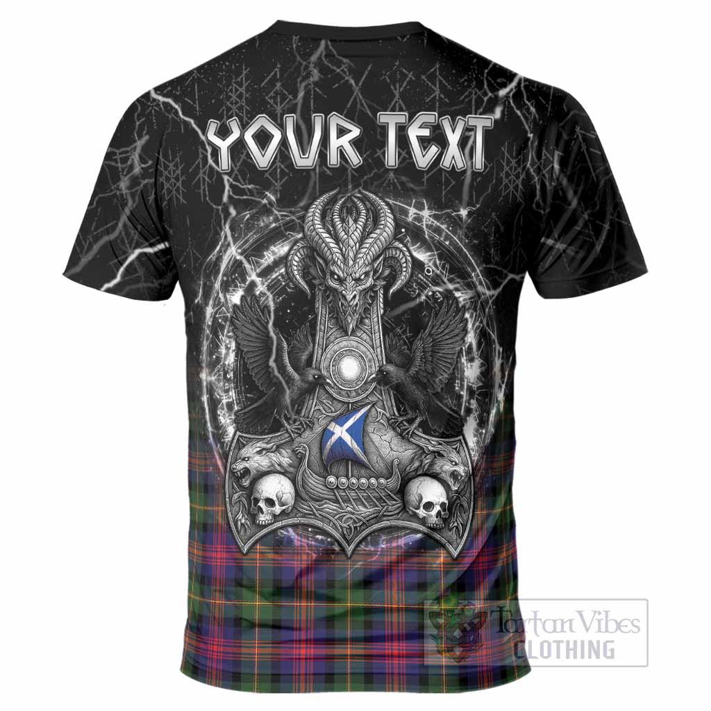 Logan Tartan Crest T-Shirt Celtic Odin's Raven Legacy