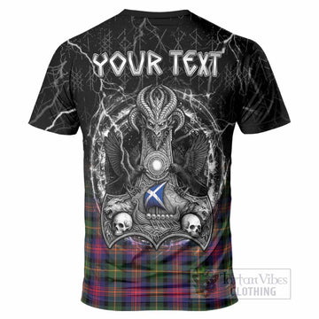 Logan Tartan Crest T-Shirt Celtic Odin's Raven Legacy