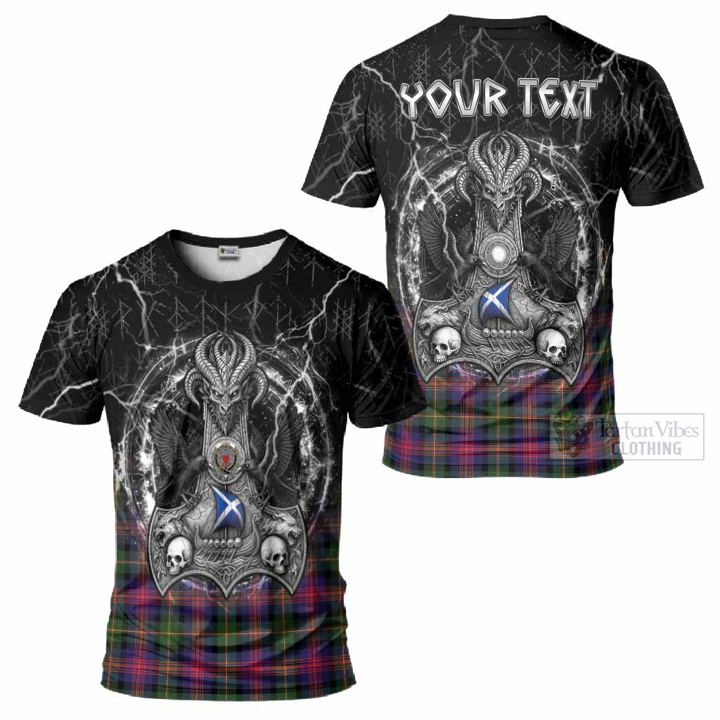 Logan Tartan Crest T-Shirt Celtic Odin's Raven Legacy
