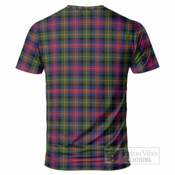 Logan Tartan Crest T-Shirt Ferocious Lion Style