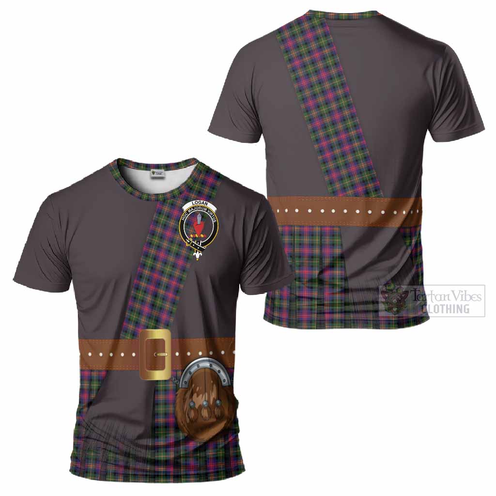 Logan Tartan Crest T-Shirt Kilt Costume Style