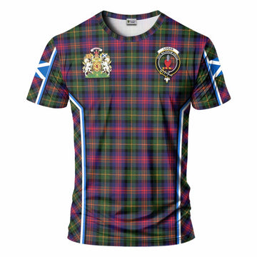 Logan Tartan Crest T-shirt Scotland Coat of Arm Flag Style - Tartan Vibes Clothing