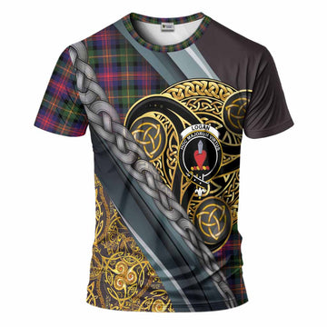 Logan Tartan Crest T-Shirt Scottish Triskele Celtic