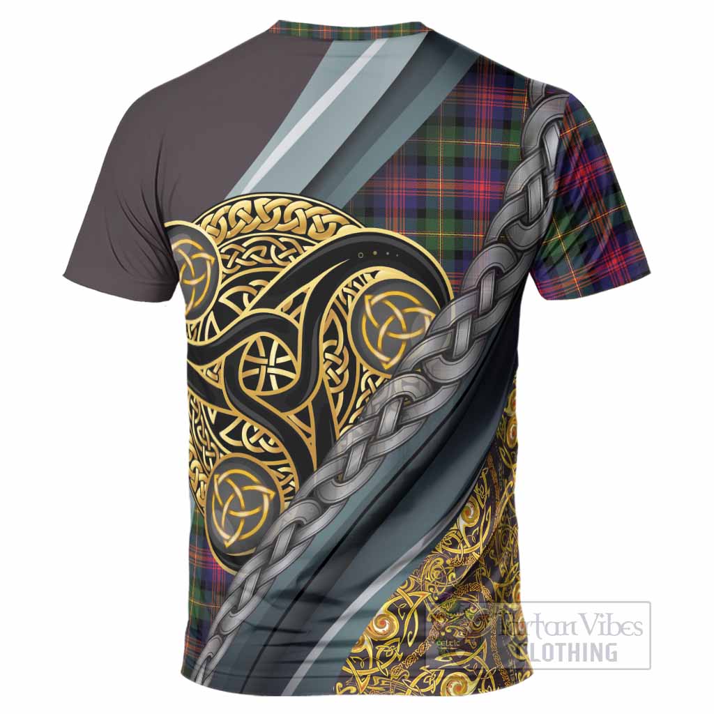 Logan Tartan Crest T-Shirt Scottish Triskele Celtic