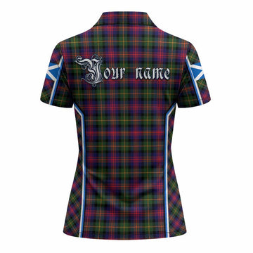 Logan Tartan Crest Women's Polo Shirt Scotland Coat of Arm Flag Style