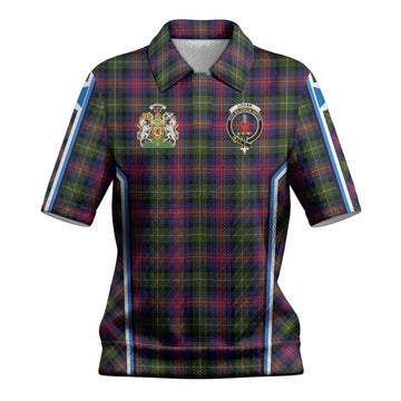 Logan Tartan Crest Women’s Polo Sweater Top Scotland Coat of Arm Flag Style