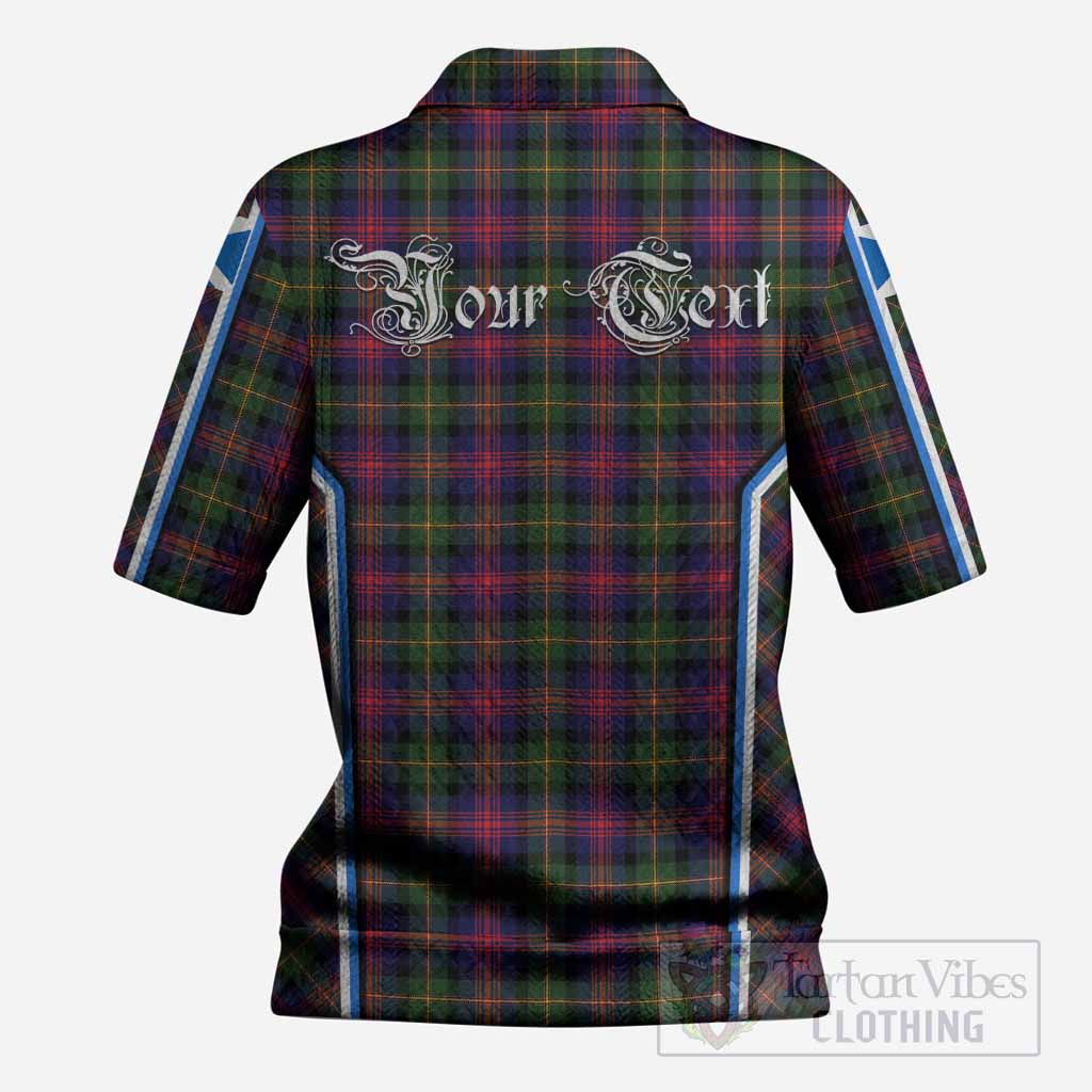 Logan Tartan Crest Women’s Polo Sweater Top Scotland Coat of Arm Flag Style