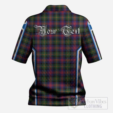 Logan Tartan Crest Women’s Polo Sweater Top Scotland Coat of Arm Flag Style