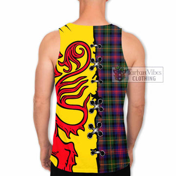Logan Tartan Family Crest Men Tank Top Lion Rampant Honor