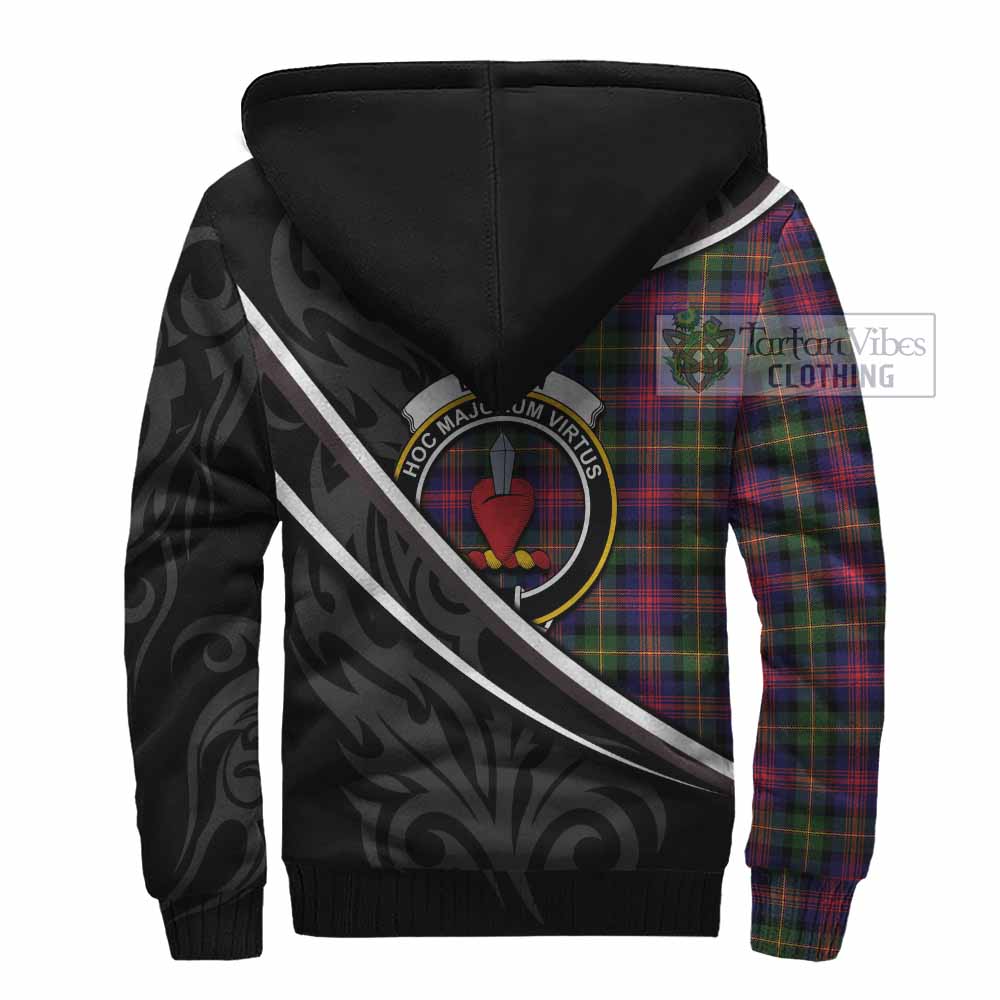 Logan Tartan Family Crest Sherpa Hoodie Celtic Scottish Thistle Floral - Tartan Vibes Clothing
