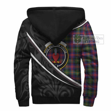 Logan Tartan Family Crest Sherpa Hoodie Celtic Scottish Thistle Floral - Tartan Vibes Clothing