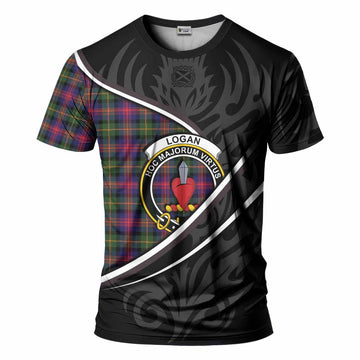 Logan Tartan Family Crest T-shirt Celtic Scottish Thistle Floral - Tartan Vibes Clothing