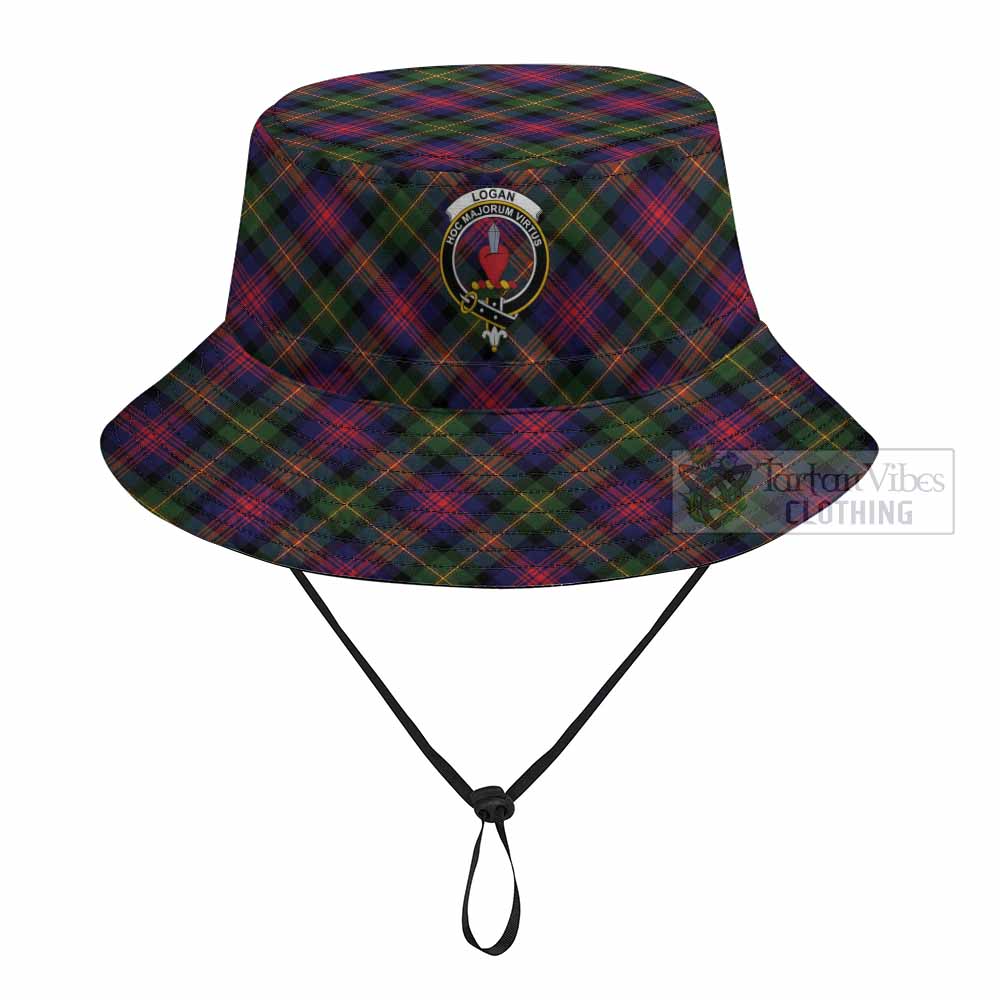 Logan Tartan Fishing Hat with Family Crest