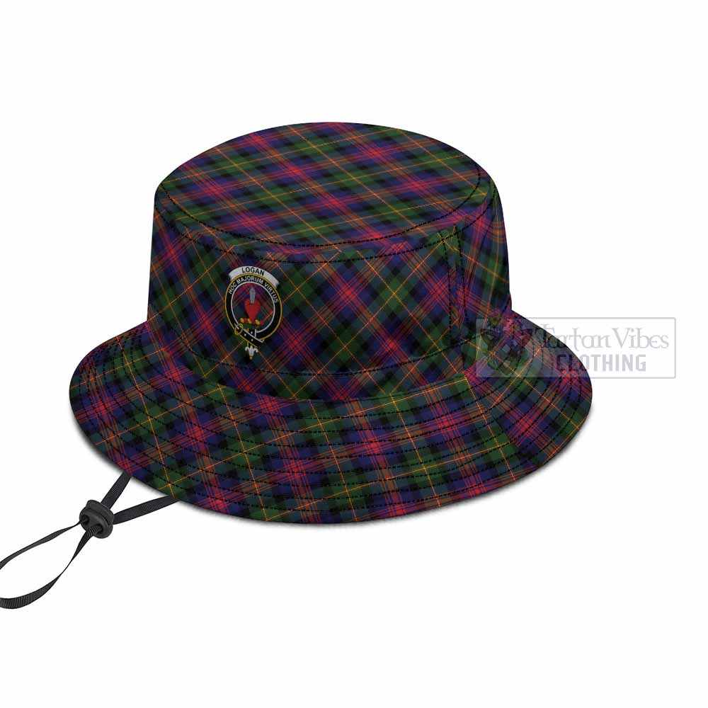 Logan Tartan Fishing Hat with Family Crest