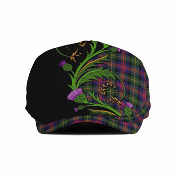 Logan Tartan Flat Cap, Jeff Cap Scottish Thistle Pride Heritage Art