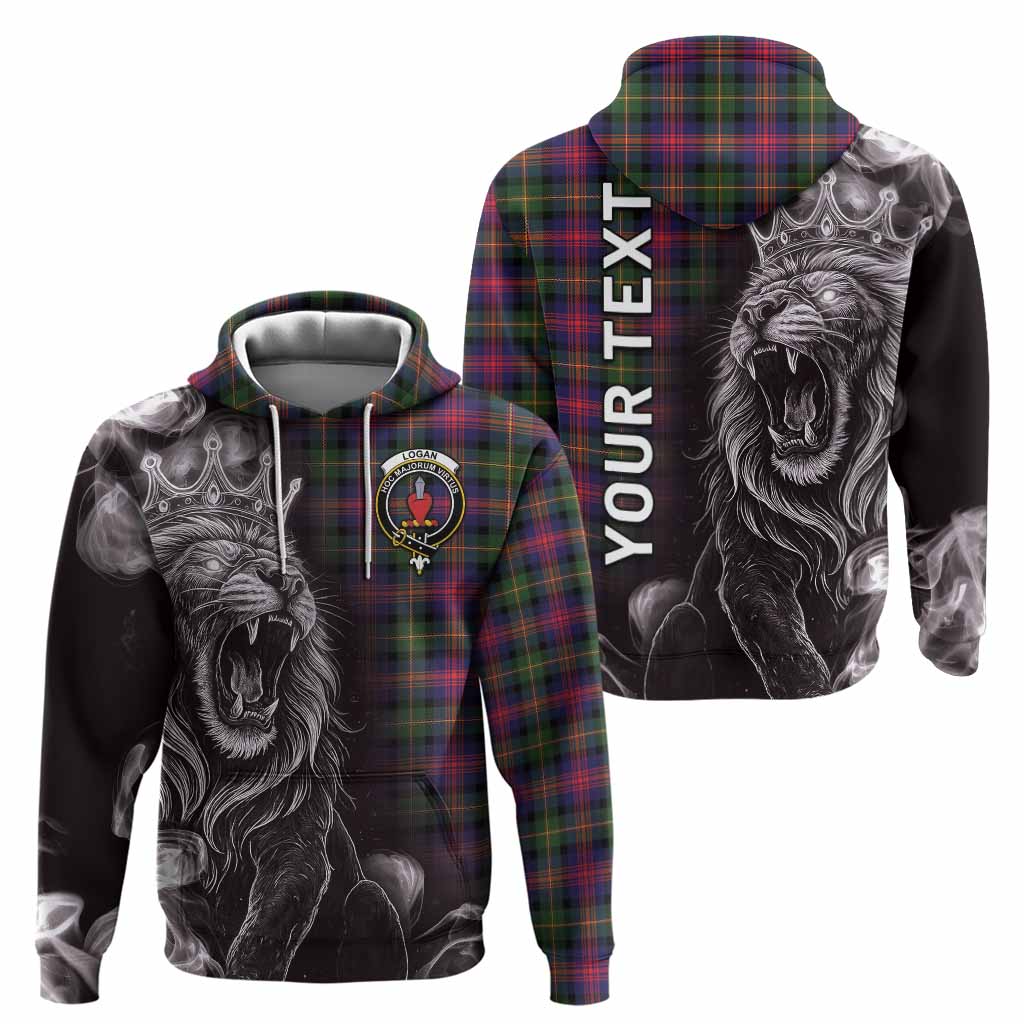 Logan Tartan Hoodie Roaring Lion Heritage