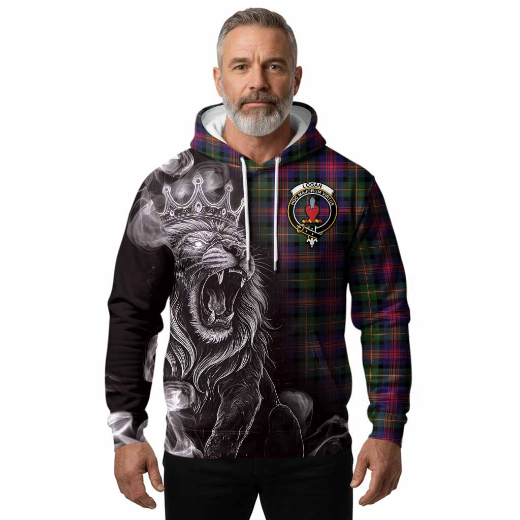 Logan Tartan Hoodie Roaring Lion Heritage