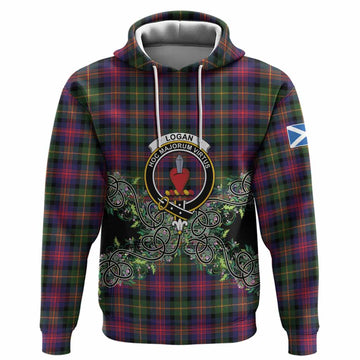 Logan Tartan Hoodie Thistle Scottish Spirit