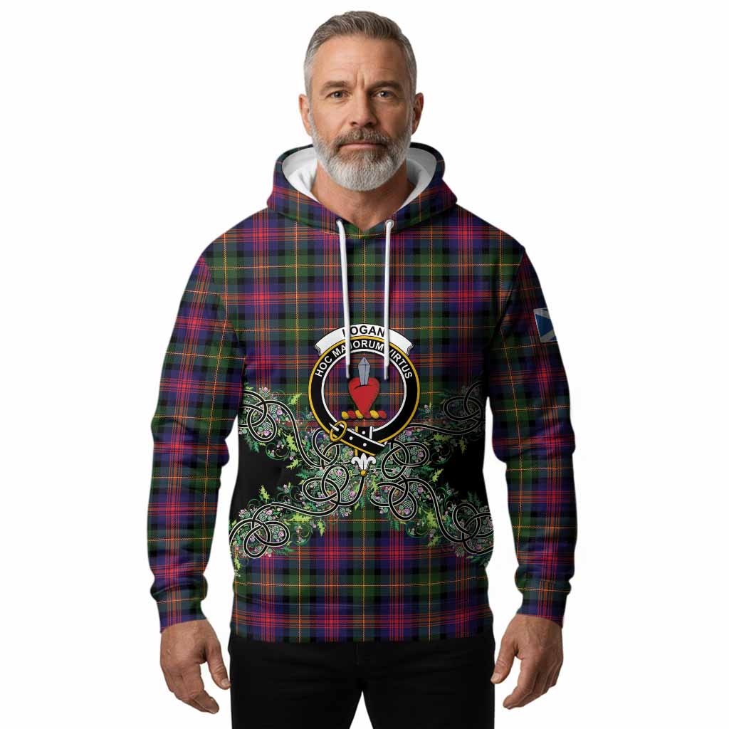Logan Tartan Hoodie Thistle Scottish Spirit