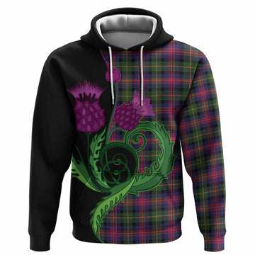 Logan Tartan Hoodie Traditional Scottish Thistle