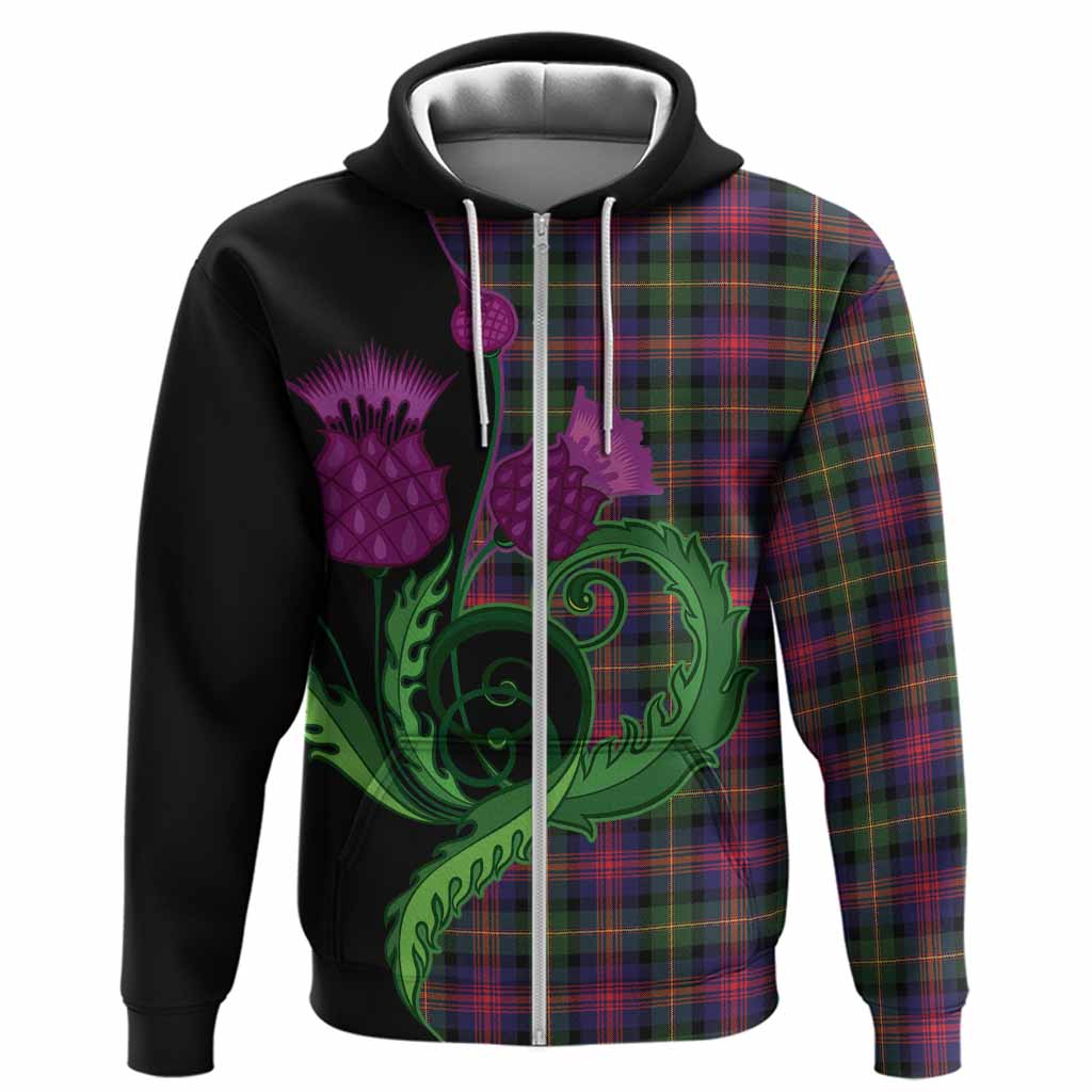 Logan Tartan Hoodie Traditional Scottish Thistle